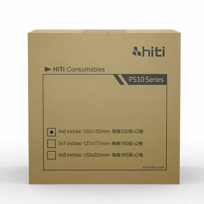 Αρχικό κιτ εκτυπωτή Hiti P510s / P510K/ P510L 6x8 &quot; 152x203 mm Φωτογραφικό χαρτί και κορδέλα