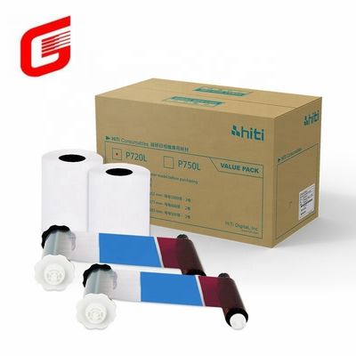 Hiti P750L Φωτογραφικό χαρτί και κιτ εκτύπωσης ταινίας για 4x6 φωτογραφίες Μεταφορά DHL UPS TNT FEDEX