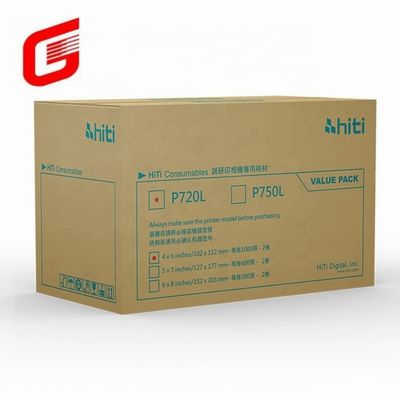Hiti P750L Φωτογραφικό χαρτί και κιτ εκτύπωσης ταινίας για 4x6 φωτογραφίες Μεταφορά DHL UPS TNT FEDEX