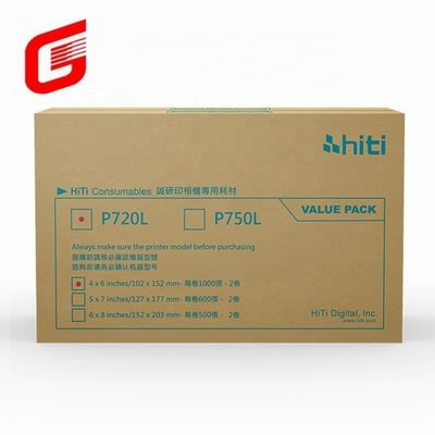 Hiti P750L Φωτογραφικό χαρτί και κιτ εκτύπωσης ταινίας για 4x6 φωτογραφίες Μεταφορά DHL UPS TNT FEDEX