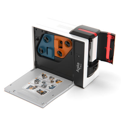 USB Interface Evolis Agilia Retransfer 600 dpi Διπλής όψης εκτυπωτής κάρτας ταυτότητας IC για αποθέματα