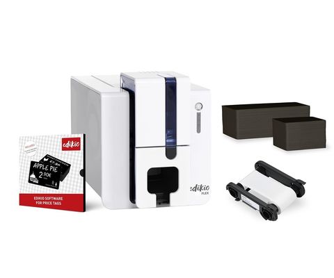 Εκτυπωτής ετικέτας Evolis Edikio FLEX μονόπλευρη 12 σημεία/mm 300dpi USB Ethernet κάρτα ξενοδοχείου