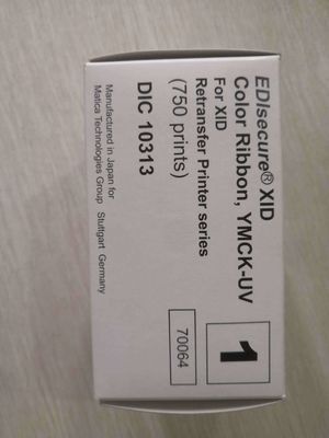 XID8300 Χρωματική UV ταινία DIC10313 YMCK-UV για XID 8600 εκτυπωτή καρτών
