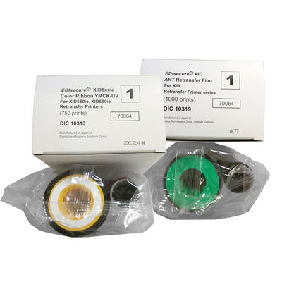XID8300 Χρωματική UV ταινία DIC10313 YMCK-UV για XID 8600 εκτυπωτή καρτών