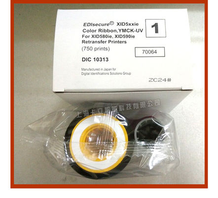XID8300 Χρωματική UV ταινία DIC10313 YMCK-UV για XID 8600 εκτυπωτή καρτών