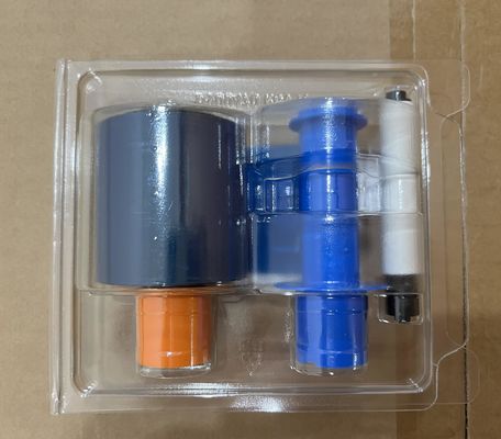 Διάμετρος 9mm Αρχική κρυμμένη Fargo 45610 YMCKO Πλήρης χρωματική κορδέλα για DTC1500 500 εκτυπώσεις