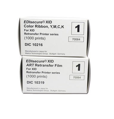 DIC10216 Χρωματική κορδέλα DIC10319 Φόρμα για εκτυπωτή καρτών Matica XID8300 1000 εκτυπώσεις/τυλίγμα