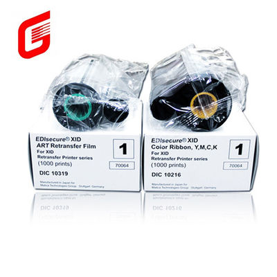 DIC10216 Χρωματική κορδέλα DIC10319 Φόρμα για εκτυπωτή καρτών Matica XID8300 1000 εκτυπώσεις/τυλίγμα