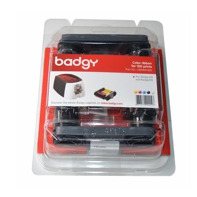9mm πλάτος CBGR0100C χρωματική κορδέλα συμβατή με Badgy100 και Badgy200 εκτυπωτή κάρτας