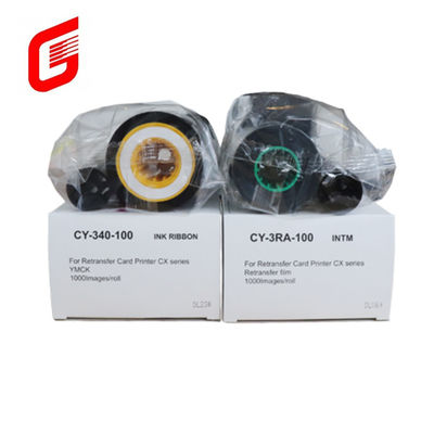 Διάρκεια ζωής της εκτύπωσης CY-3RA-100 και CY-340-100 ταινία ταινίας για εκτυπωτή καρτών ταυτότητας CX7000
