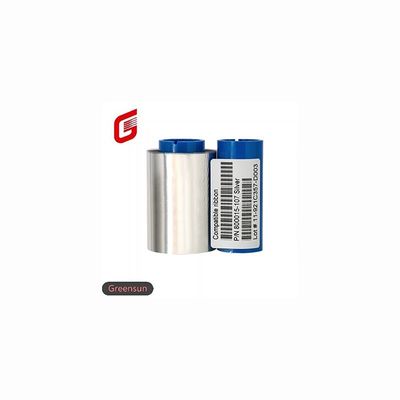 Συμβατό Zebra P310i P330i P430i Μονοχρωματική ασημένια κορδέλα 800015-107 για P300C P300F P420i P520i