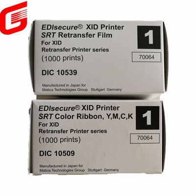 Φόρμα μεταφοράς DIC10539 για εκτυπωτή Matica XID8100 YMCK Χρωματική κορδέλα 1000 εκτυπώσεις