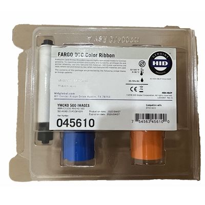 500 Ικανότητα εκτύπωσης Αρχική ταινία YMCKO για Fargo 45610 DTC1500 Τυπογράφος Αρχική