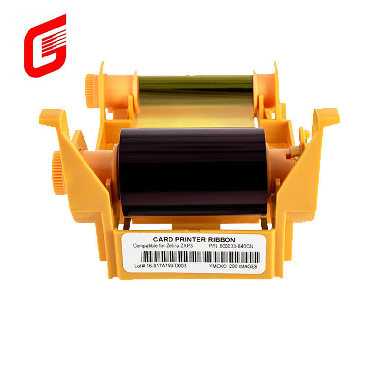 Ζέμπρα 800033-840CN YMCKO Ribbon Συμφωνητικό για χρωματικό εκτυπωτή ZXP Series 3 εξοπλισμό