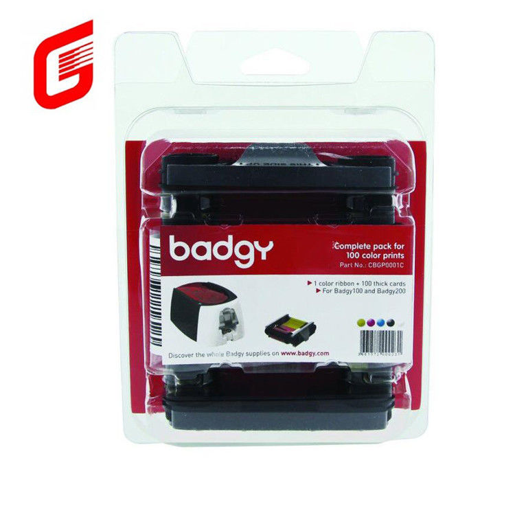9mm πλάτος CBGR0100C χρωματική κορδέλα συμβατή με Badgy100 και Badgy200 εκτυπωτή κάρτας