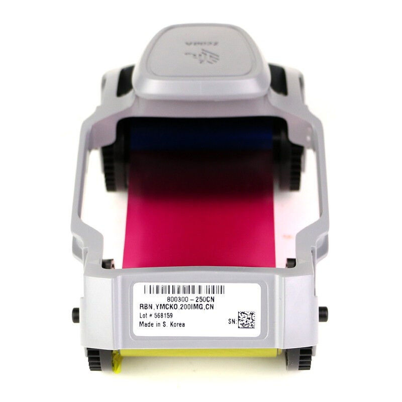 Εκτυπωτής κάρτας ταυτότητας Zebra ZC100 / ZC300 Series 800300-250CN YMCKO Χρωματική κορδέλα 200 εκτυπώσεις