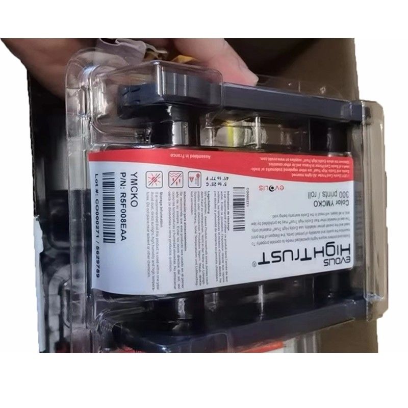 300 εκτυπώσεις/τυλίγμα Πρωτότυπη Evolis r5f008eaa YMCKO Χρωματική κορδέλα για την Primacy/Zenius/Elypso